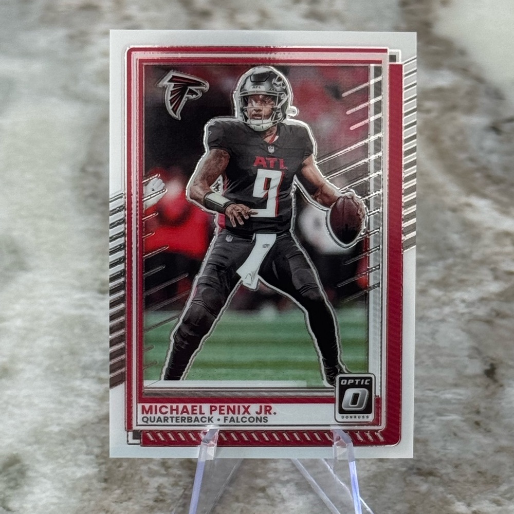 🔥 2025 Michael Penix Jr Panini Donruss Optic. Atlanta Falcons.